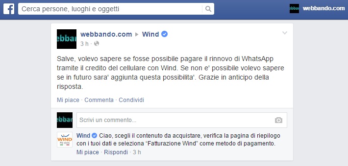 pagare-whatsapp-wind